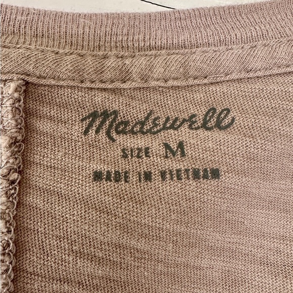 MADEWELL, WOMENS, LONG SLEEVE TEE SHIRT. CASUAL, RELAXED STYLE. SIZE M - Picture 4 of 7